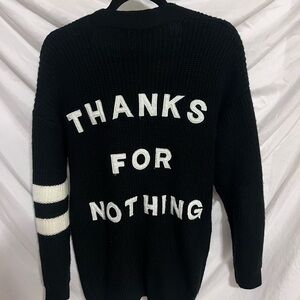 Black and White Women's Sweater Cardigan